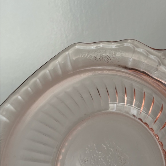 Anchor Hocking pink mayfair open rose depression glass bowl - Picture 6 of 10